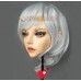 (MO)Crossdress Boy/Male Resin Half Head Man Cartoon Character Kigurumi Mask With BJD Eyes Cosplay Anime Role Lolita Doll Mask